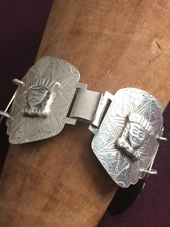 Guatemalan Silver Panel Bracelet 04-06-1
