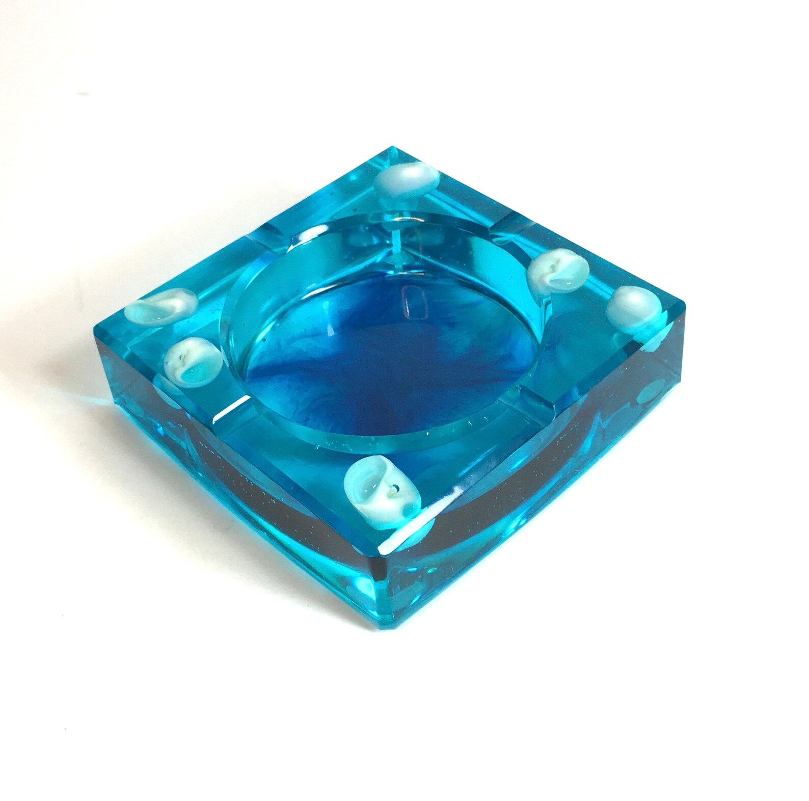 Ashtray Aqua and Shells Resin Ashtray Beach House Decor Etsy