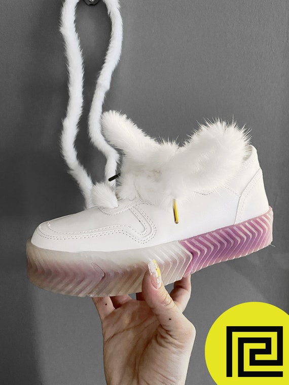 Fur shoe laces Clearance
