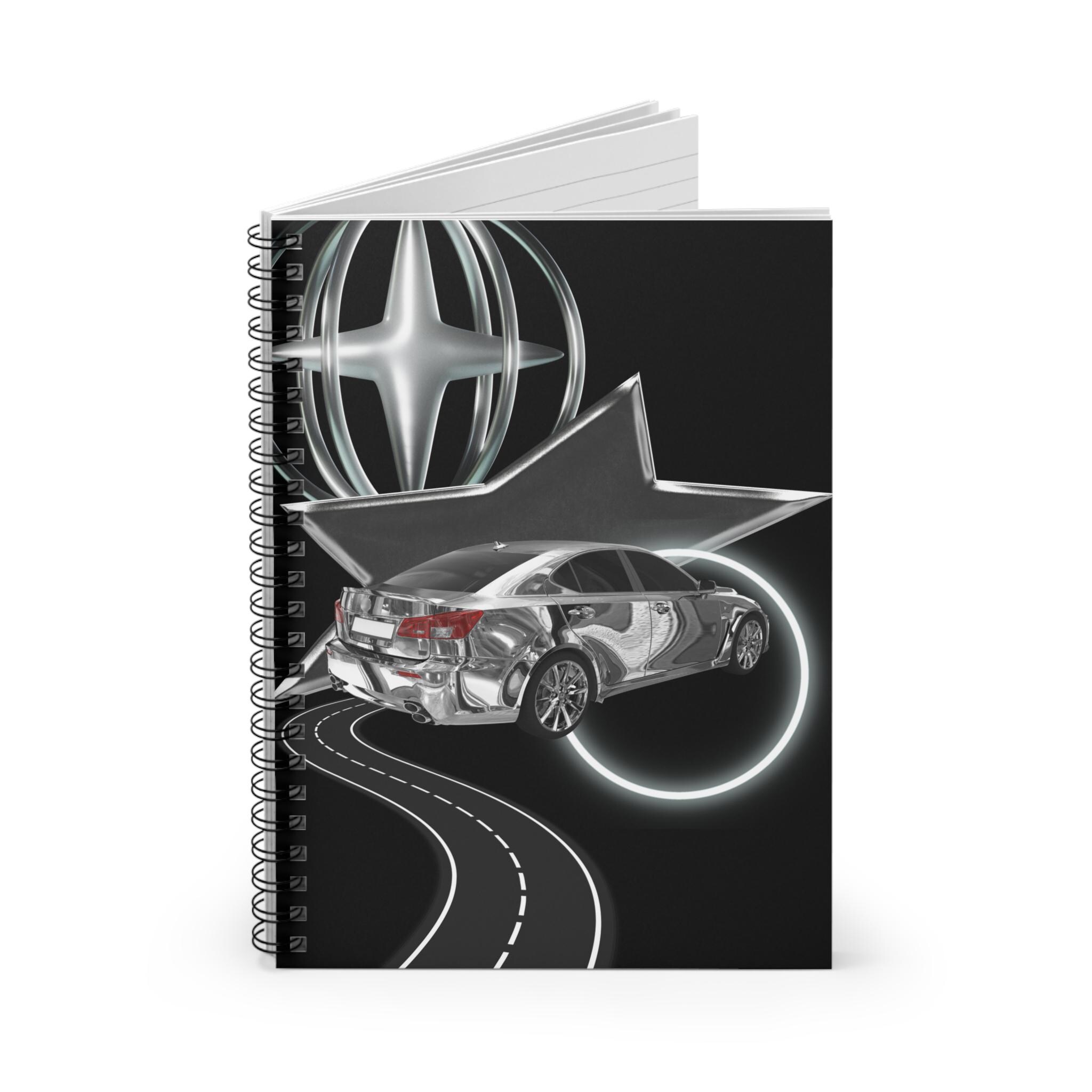 Car Rear Notebook Cover Cool Car-themed Spiral Notebook for Auto Enthusiasts, Perfect for ...