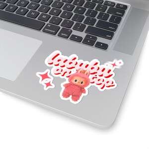 Cute Labubu Kiss-Cut Stickers, Adorable Planner Decor, Laptop Stickers, Gift for Kids, Aesthetic Vinyl Stickers