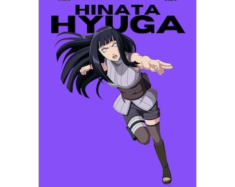 Hinata Hyuga Graphic Design Anime Poster