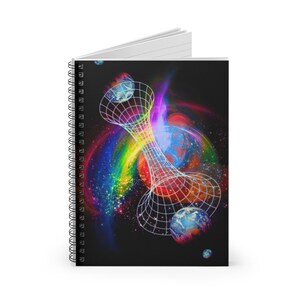 Cosmic Spiral Notebook - Ruled Line | Galaxy Journal, Space-Themed Stationery, Gift for Students, Sci-Fi Lovers, Unique Writing Pad
