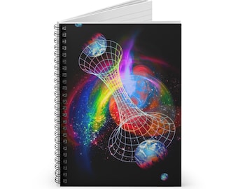 Cosmic Spiral Notebook - Ruled Line | Galaxy Journal, Space-Themed Stationery, Gift for Students, Sci-Fi Lovers, Unique Writing Pad
