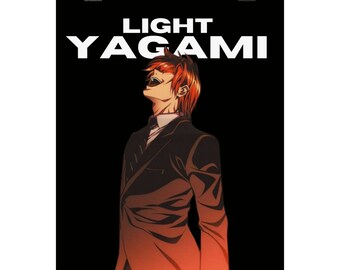 Light Yagami Graphic Design Anime Poster