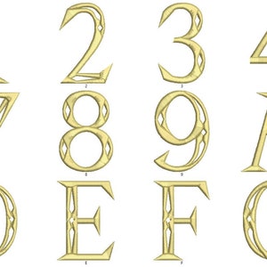 Legend of Zelda Triforce Alphabet in Three Sizes HUS Format