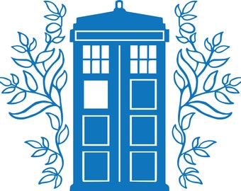 SVG File Dr Who Inspired Fancy Tardis