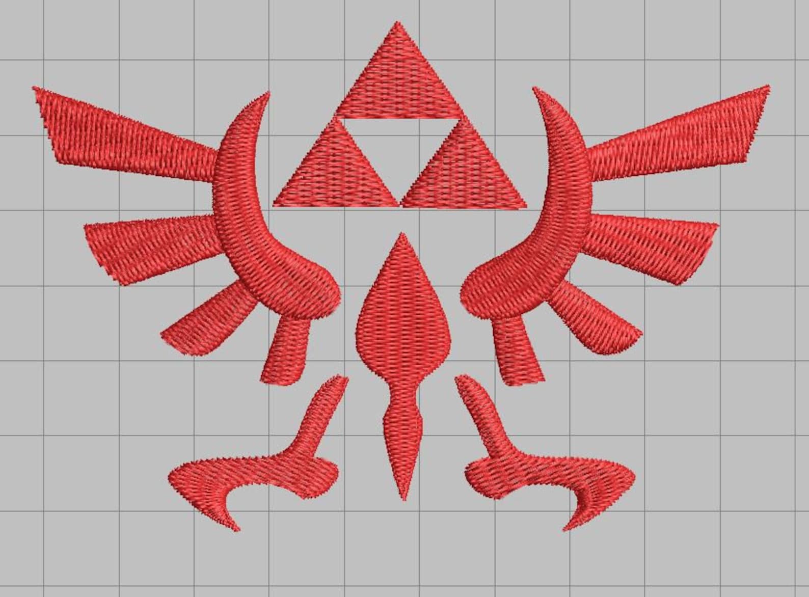 Zelda Machine Embroidery Design Royal Crest Etsy