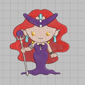 Sailor Moon Machine Embroidery Design - Queen Beril 4x4