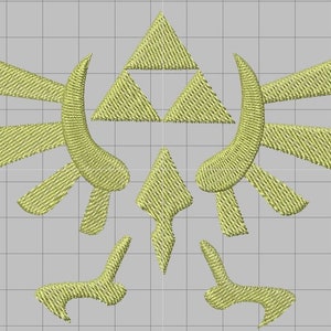Zelda Machine Embroidery Design - Royal Crest