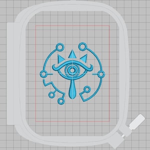 Zelda Machine Embroidery Design - Eye of Truth 4x4