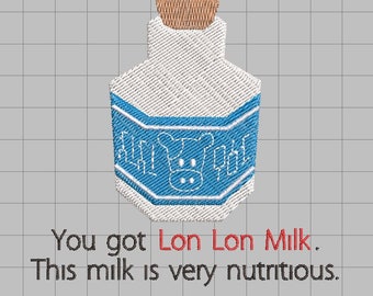 Motif de broderie Machine Zelda - Lon Lon lait 4 x 4