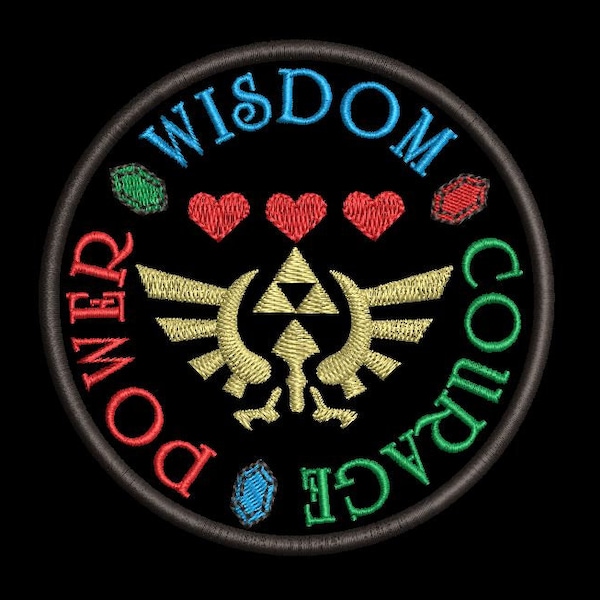 Zelda Machine Embroidery Design - Hyrule Patch 4x4