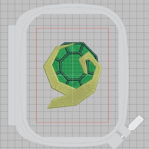 Zelda Machine Embroidery design - Ocarina Kokiri Emerald 4x4