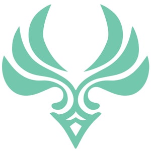 SVG File Genshin Inspired Anemo Symbol