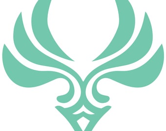 SVG File Genshin Inspired Anemo Symbol