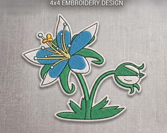 Silent Princess Flower Breath of The Wild Zelda Machine Embroidery File 4x4