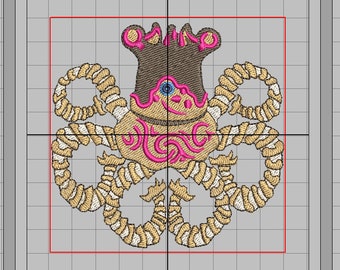 Zelda Machine Embroidery Design - BOTW Guardian 4x4