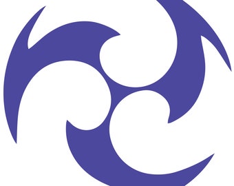 SVG File Genshin Inspired Electro Symbol