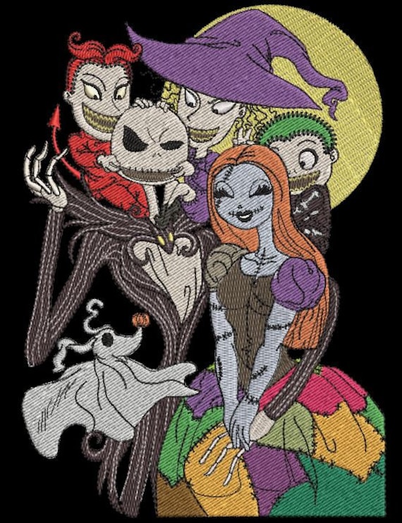 Nightmare before christmas machine embroidery design family  etsy uk Nightmare before christmas machine embroidery design family  etsy uk