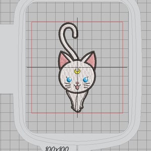 Sailor Moon Machine Embroidery Design - Artemes 4x4