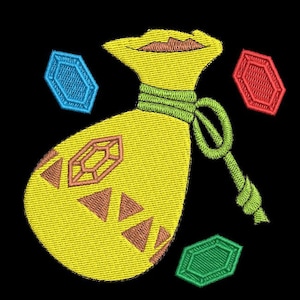 Zelda Machine Embroidery Design - Portfel Giants 4x4