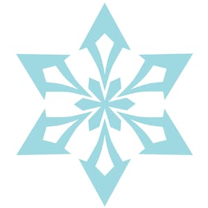 SVG File Genshin Inspired Cryo Symbol