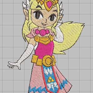 Zelda Machine Embroidery Design - Toon Zelda 4x4