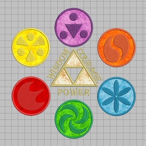Zelda Machine Embroidery Design - Ocarina Spirit Medallion