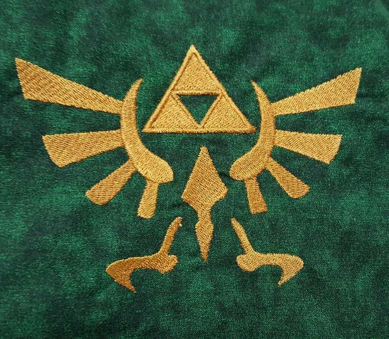 Zelda Machine Embroidery Design Royal Crest Etsy