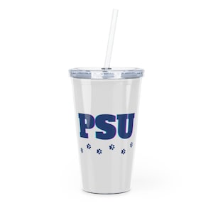 PENN STATE Plastic Tumbler with Straw