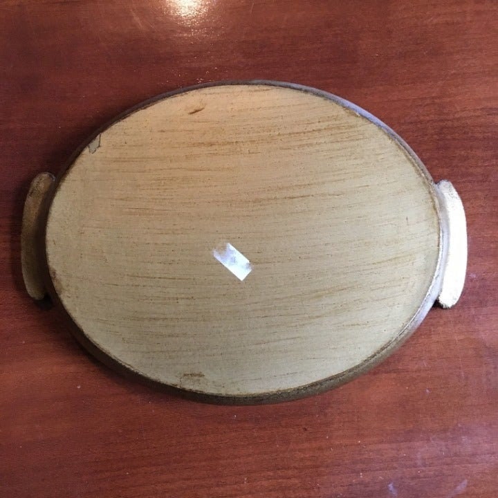 Ornate Wooden Serving Platter w/ Handles Etsy