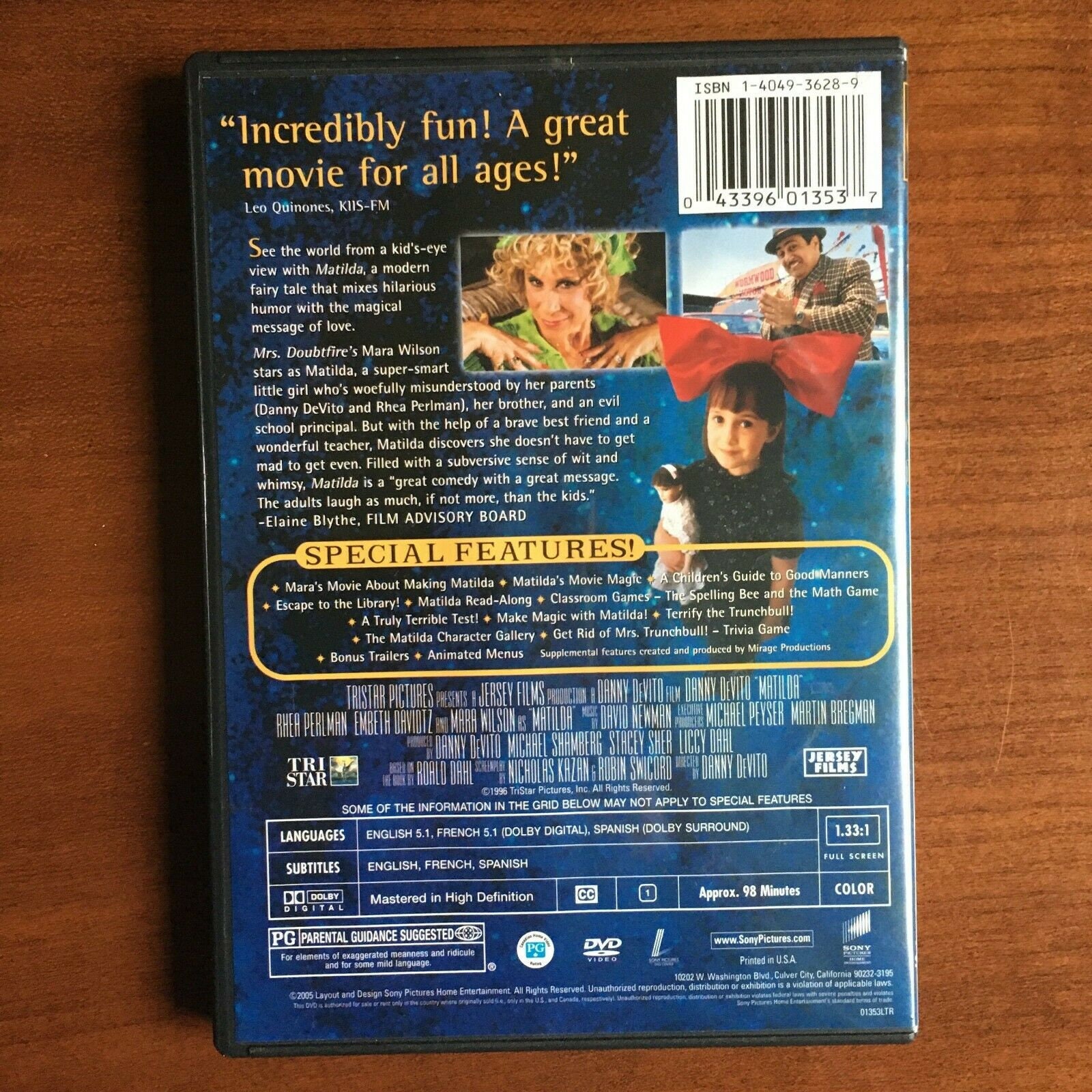 Matilda DVD 2005 Edición Especial Etsy