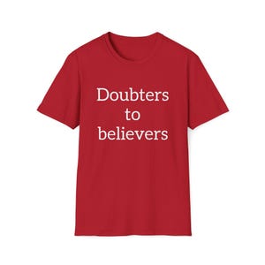 Doubters to believers, Jurgen Klopp, Liverpool FC, Football Club, Football Supporter Tshirt Unisex, Soccer, Premier League, Anfield