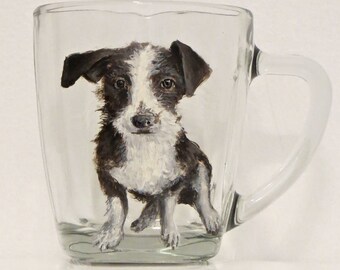 Custom Pet Portrait Glass