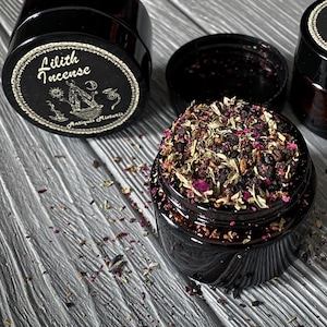 Lilith Ritual Incense | Witchcraft Herbs for Dark Goddess Offerings | Occult Altar Supplies | Loose Incense
