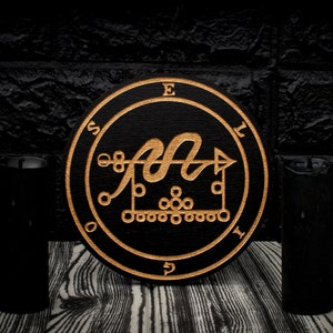 ELIGOS (ELIGOR, ABIGOR) - Pentacle dell&#39;Altare di Legno