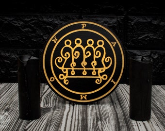 PAIMON - Wooden Altar Pentacle
