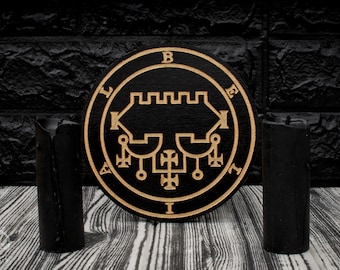 BELIAL - Wooden Altar Pentacle