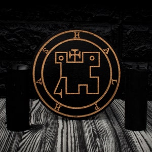 HALPHAS (HALPAS) - Wooden Altar Pentacle