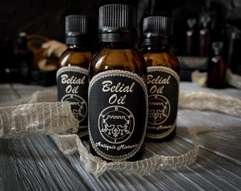 Belial Ritual Oil | Anointing Oil for Power, Sovereignty & Spiritual Mastery