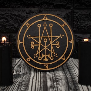 ASTAROTH (Astarte) - Wooden Altar Pentacle