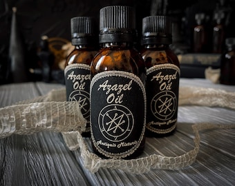 Azazel Ritual Oil | Anointing Oil for Initiation, Knowledge & Shadow Work