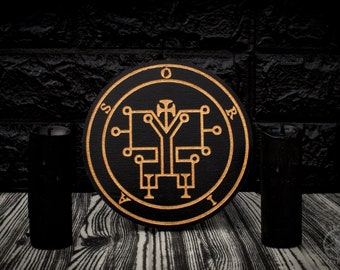 ORIAS (ORIAX) - Wooden Altar Pentacle