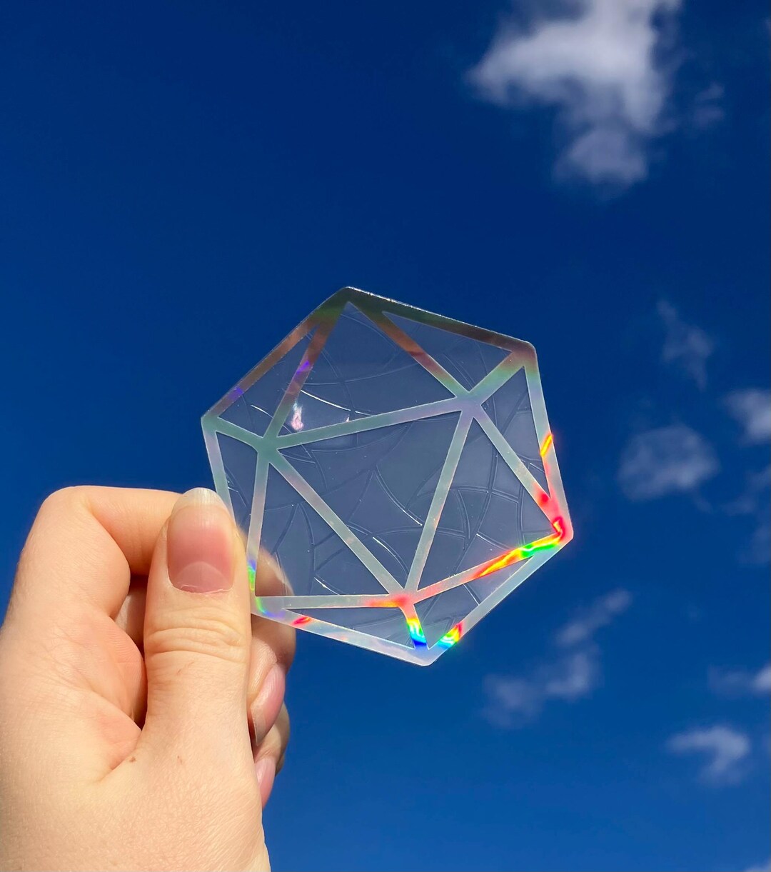 D20 Suncatcher Window Cling - Etsy