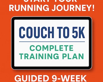 Couch to 5K Printable Running Plan | 9-Week Program (Digital Download)