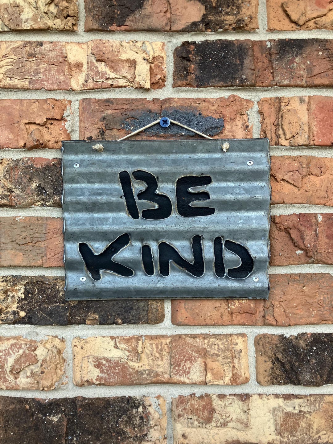 BE KIND Reclaimed Tin Sign - Etsy