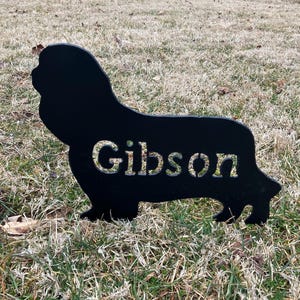 Personalized CAVALIER KING CHARLES Spaniel Yardstake Memorial Sign