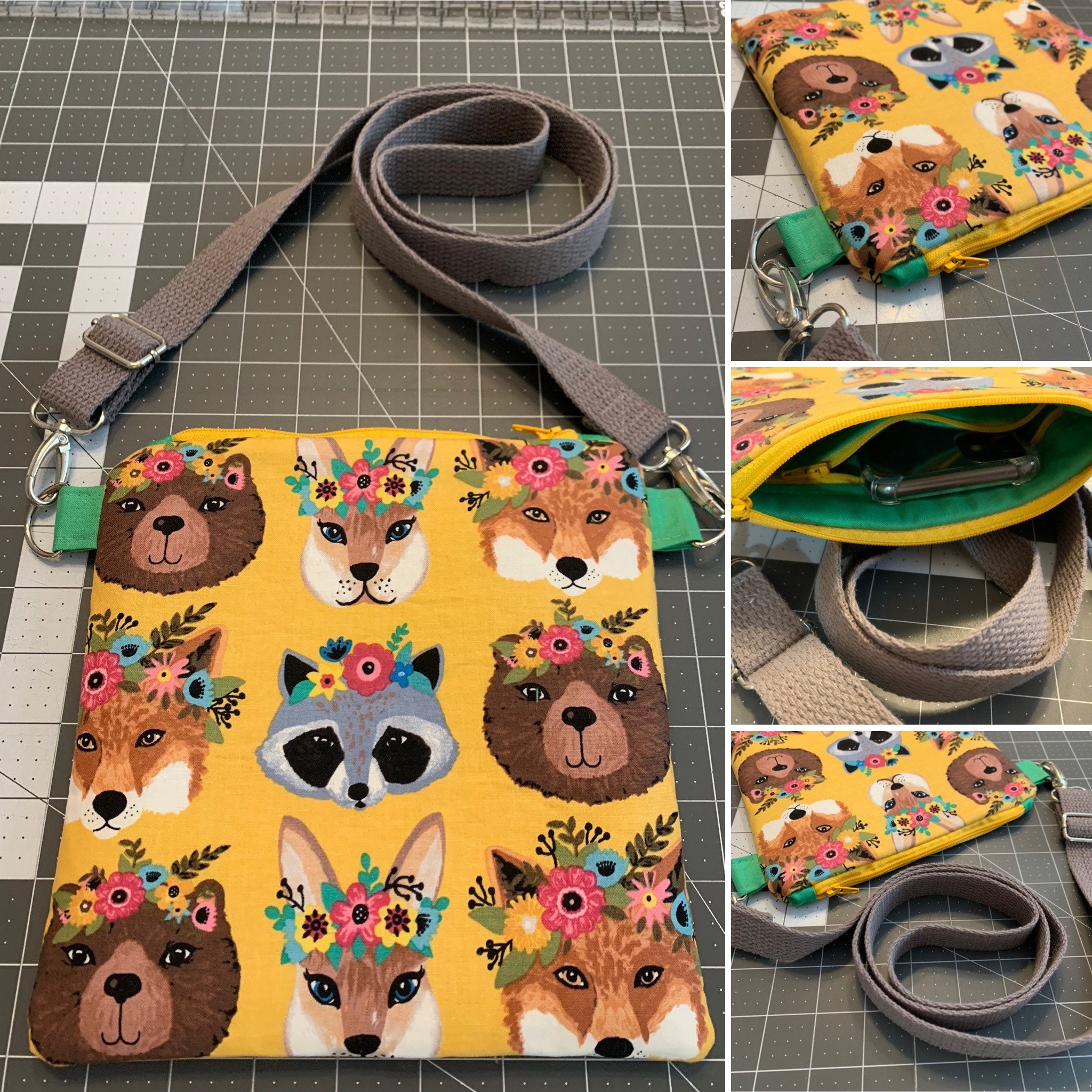 Crossbody Bag Forest Animals Etsy