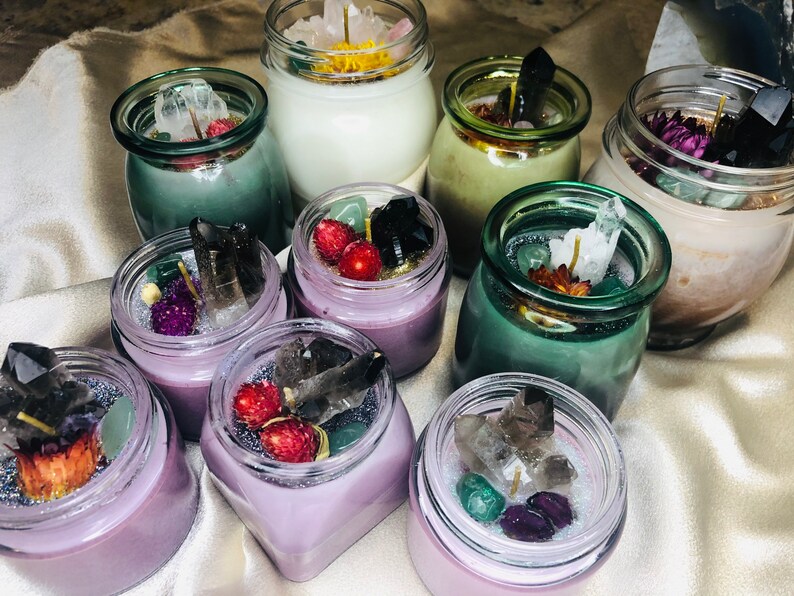 Crystal Intention Candles